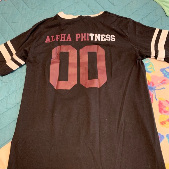 Alpha Phi Jersey T-Shirt - Picture 1 of 2